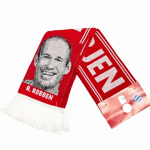 ドイツvsイングランド マフラー'01年9月1日ミュンヘン 観戦時購入 希少品 バイエルン・ミュンヘンFC アリエン・ロッベン マフラー