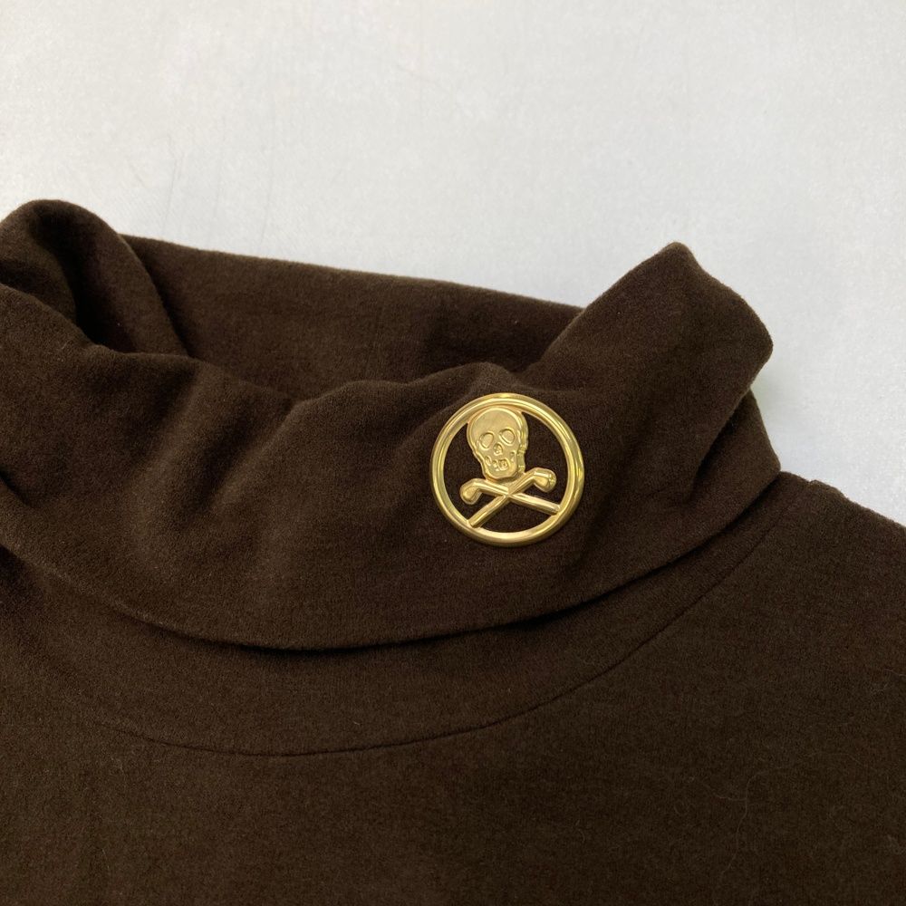 サイズ：48 MARK&amp;LONA マークアンドロナ  タートルネック長袖Tシャツ  ブラウン系 [240101442864] ゴルフウェア メンズ ストスト サイズ：48 MARK&LONA マークアンドロナ タートルネック長袖T