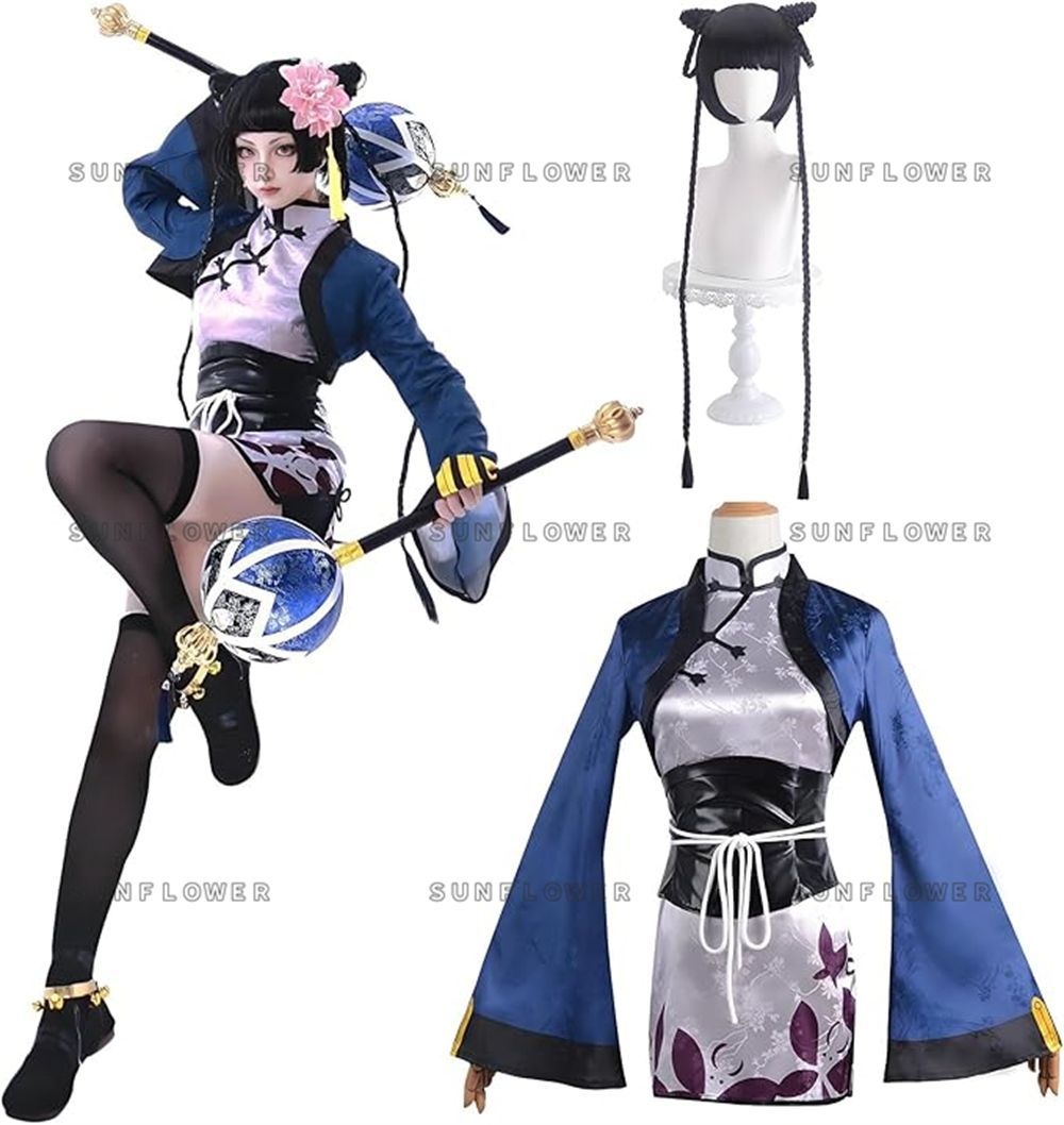 【レア】黒執事　藍猫　コスプレ　ウィッグ　衣装　セット 三分妄想 黒執事 コスプレ 藍猫 衣装 ※ウィッグ 追加可 : 五次元