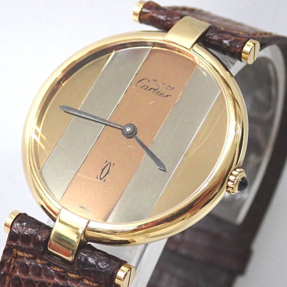 Ft623042 カルティエ 腕時計 マスト ヴァンドーム スリーカラー  