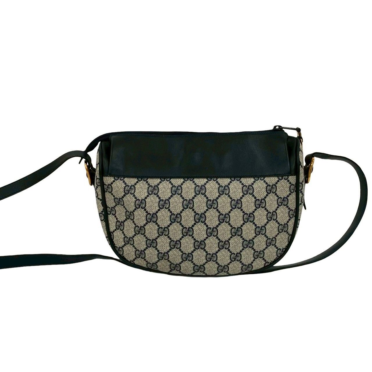 極 美品 希少品 GUCCI グッチ オールドグッチ GG ロゴ 総柄 金具