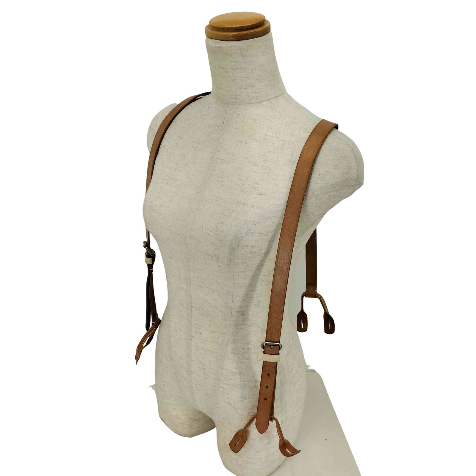 マスターアンドコー MASTER＆CO. レザーサスペンダー メンズ 表記無