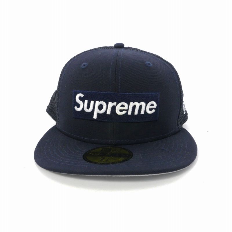 Supreme ネイビー メッシュキャップ 【公式通販】