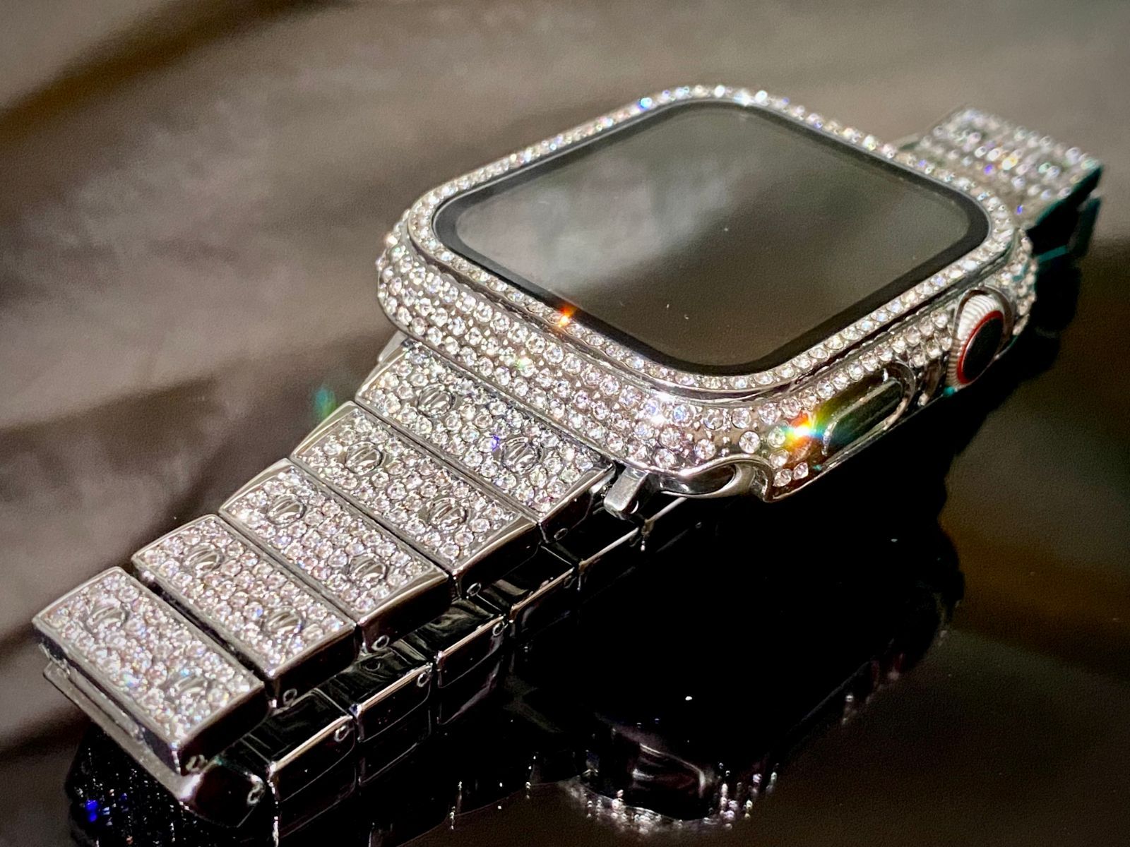 STCセット⭐︎Box付き ステンレスベルト Apple Watch キラキラ STCセット⭐︎Box付き ステンレスベルト Apple Watch キラキラ