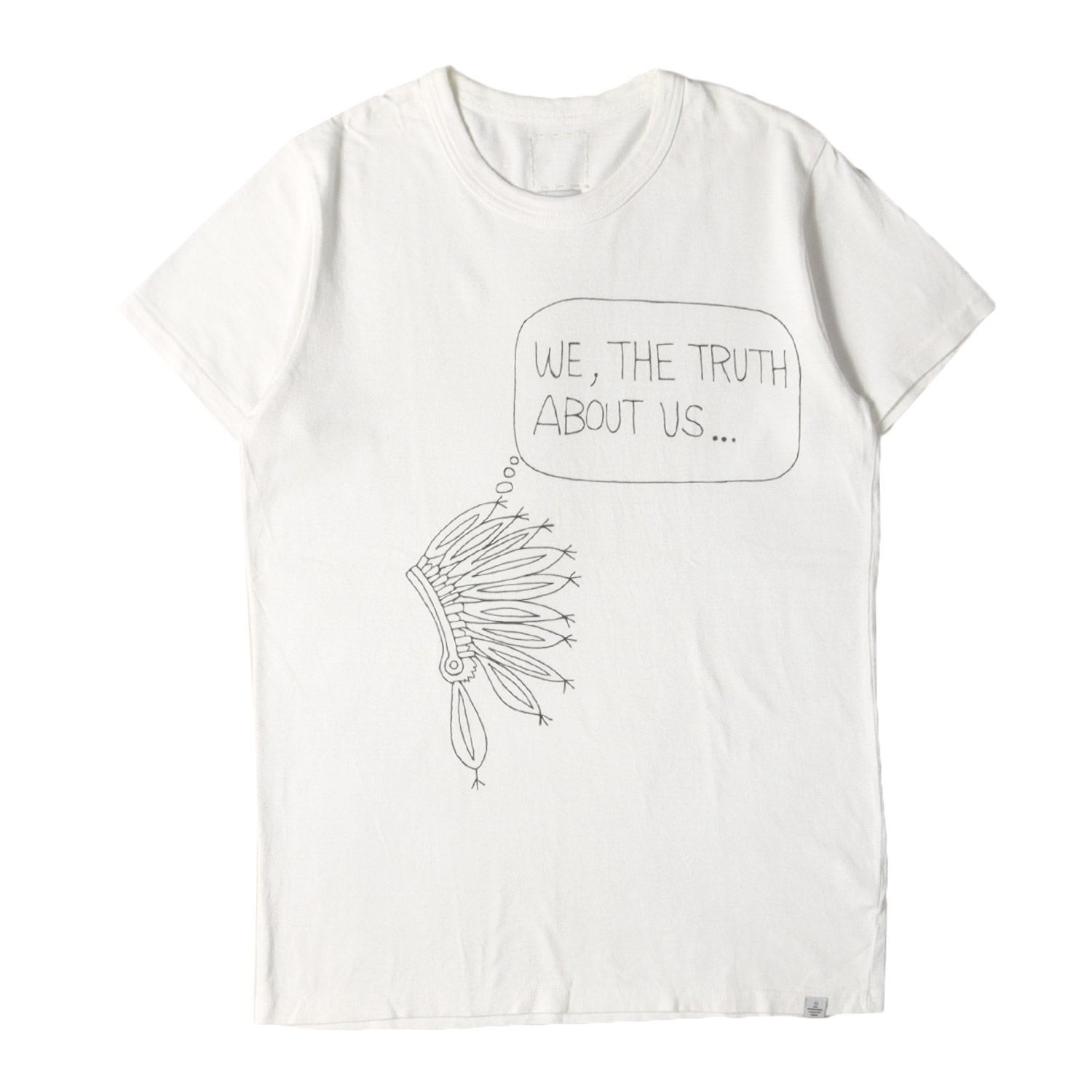 visvim ビズビム Tシャツ サイズ:2 ネイティブ スケッチ クルーネック Tシャツ (SKETCH VINTAGE CREW S/S) / ホワイト 白 / トップス カットソー 半袖【メンズ】【中古】【K4456】 visvim ビズビム Tシャツ サイズ:2 ネイティブ スケッチ クルーネック