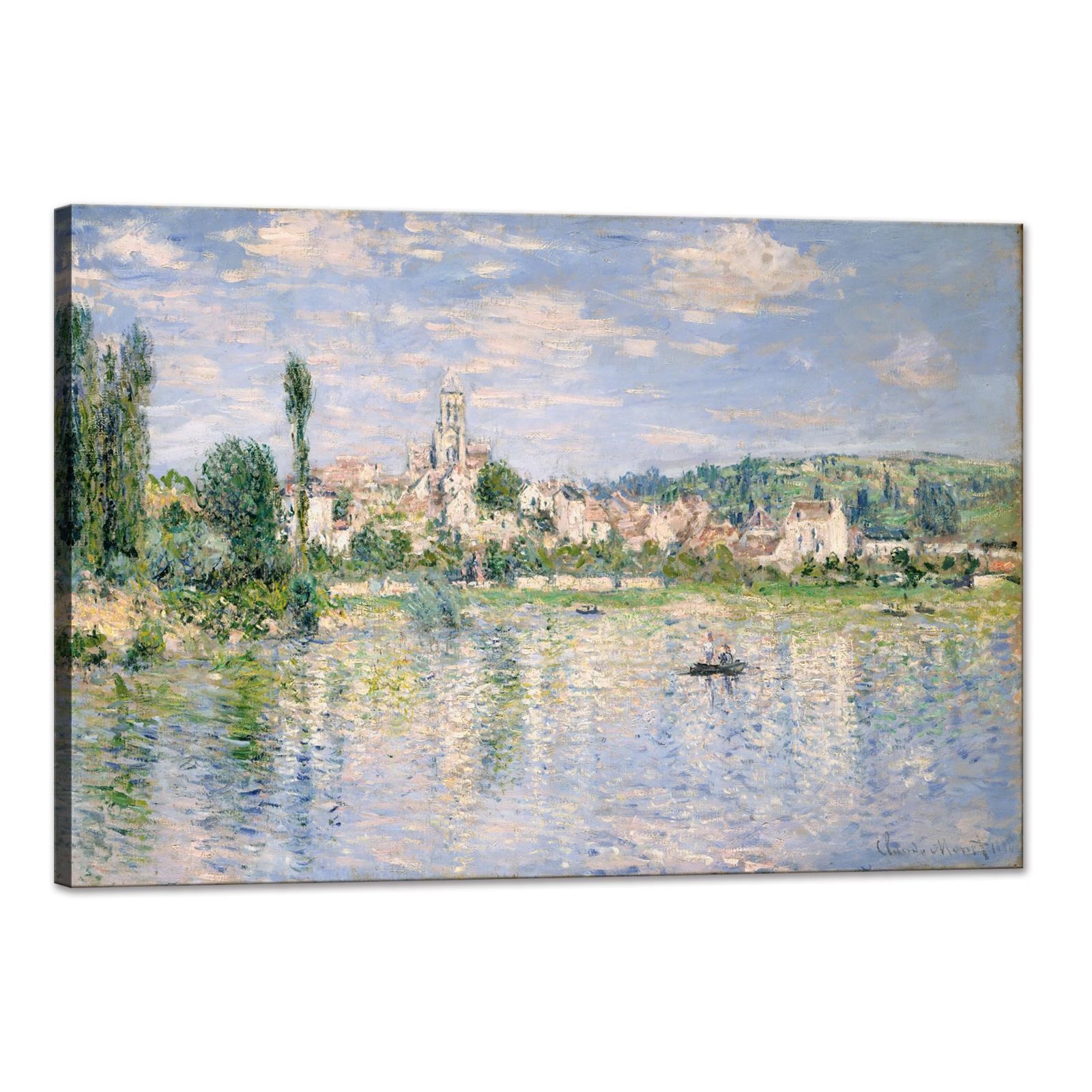 【在庫セール】玄関 壁掛け 壁掛け 夏の風景画 額付き 絵画 絵画 インテリア 木枠付きの完成品 クロード・モネ ポスター (30x40cm) アートパネル モネ