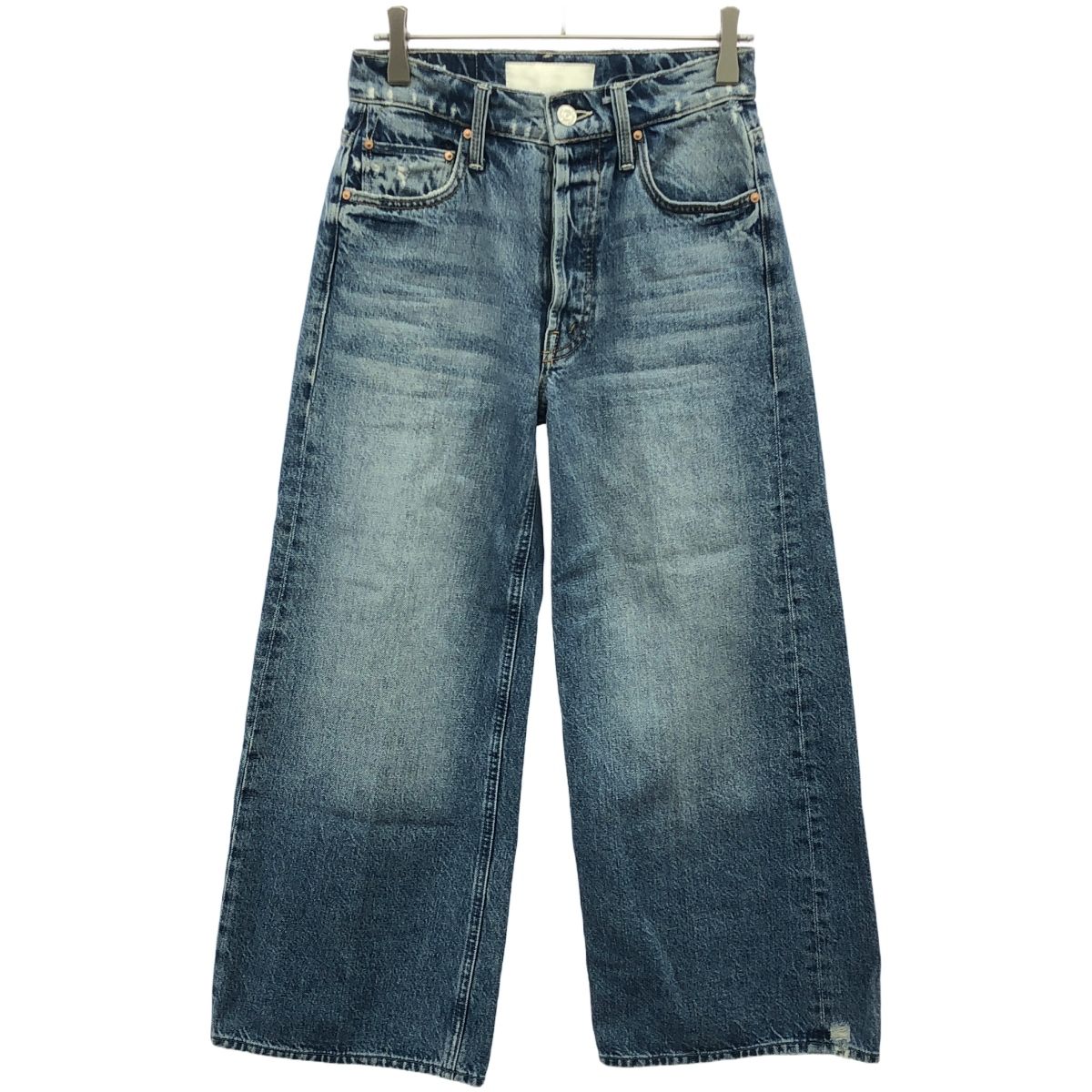 MOTHER マザー SUPERIOR ヴィンテージ加工クロップドワイドデニム  