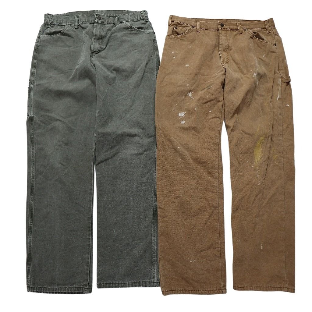 古着卸 ディッキーズ Dickies ダック ペインター パンツ 8枚セット メンズ 36 ワークパンツ ハンマーループ ペインティング 古着 NB9819