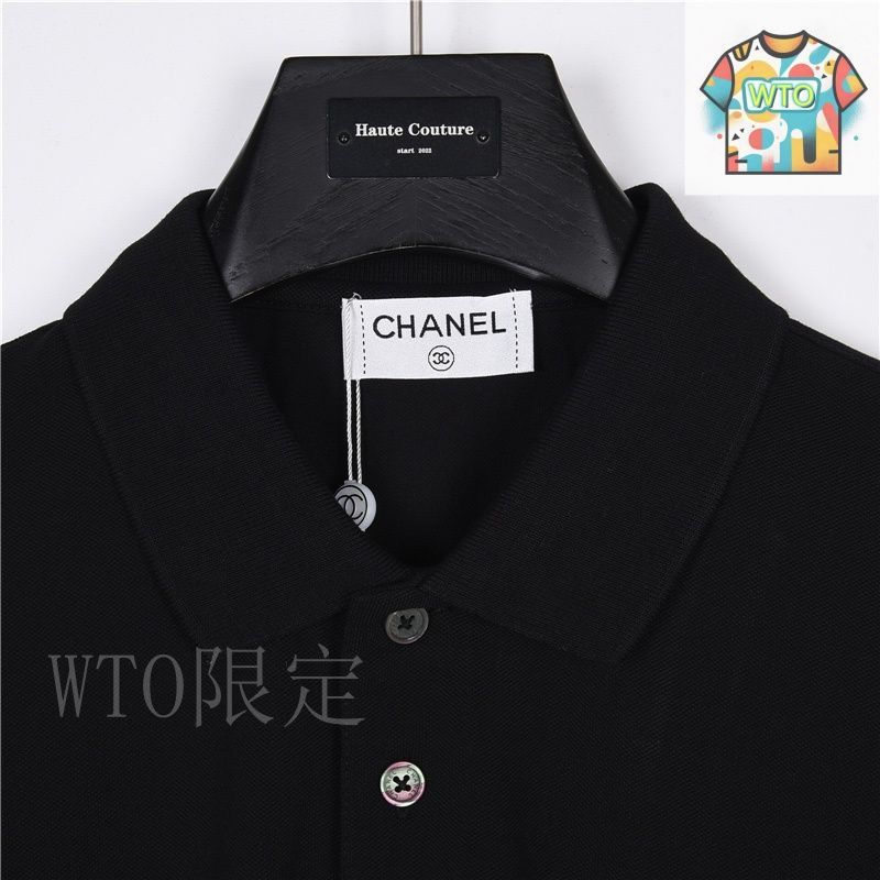 今日特価】Chanel ツイン C スモールロゴ 刺繍 ショートスリーブ