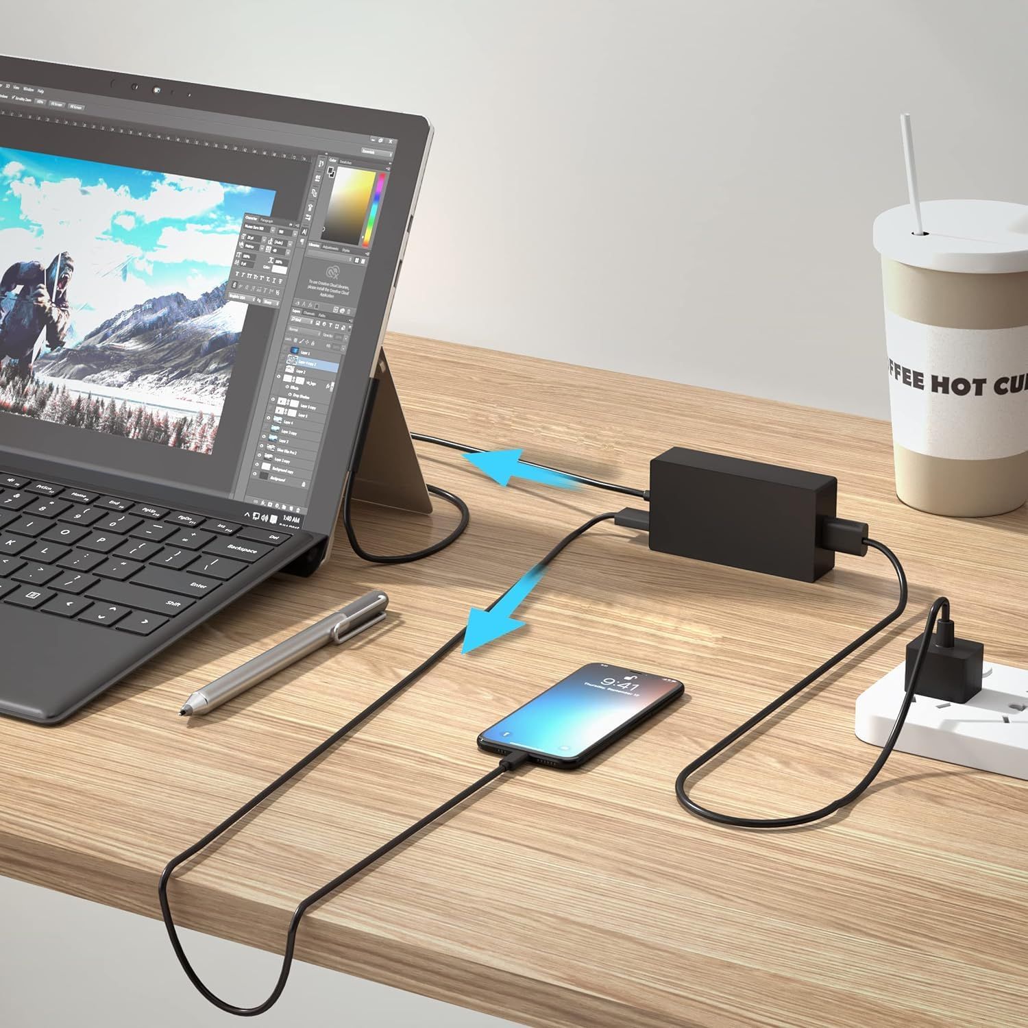 Surface Pro 充電器 BTBSZ 65W 15V 4A Surface Laptop AC電源 