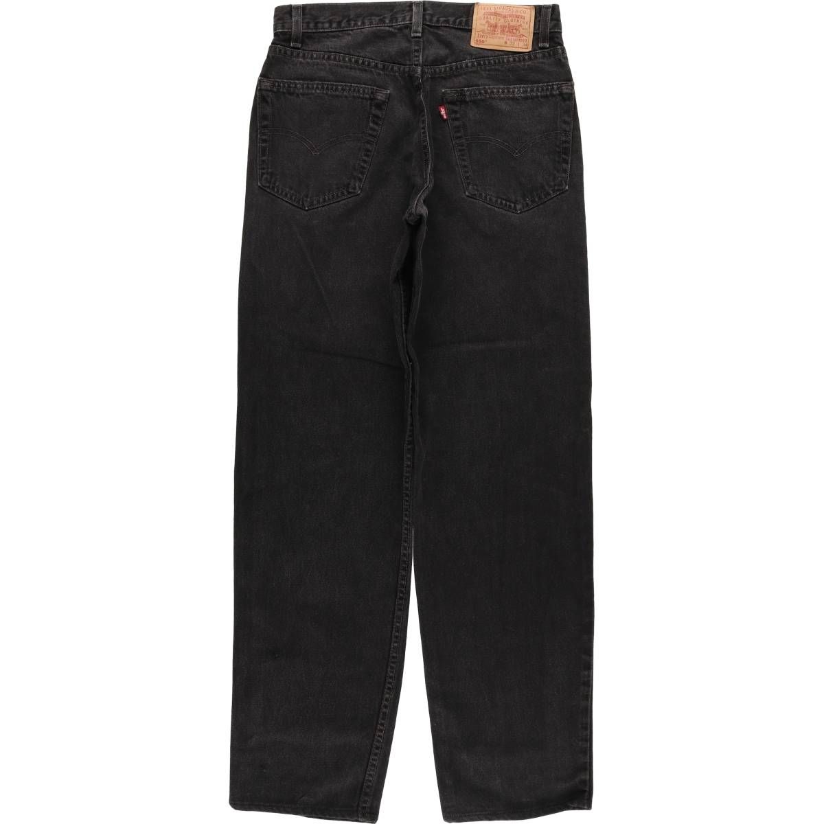 古着 90年代 リーバイス Levi s 550-0260 ブラックデニム テーパードデニムパンツ メンズw30相当 ヴィンテージ evb031804