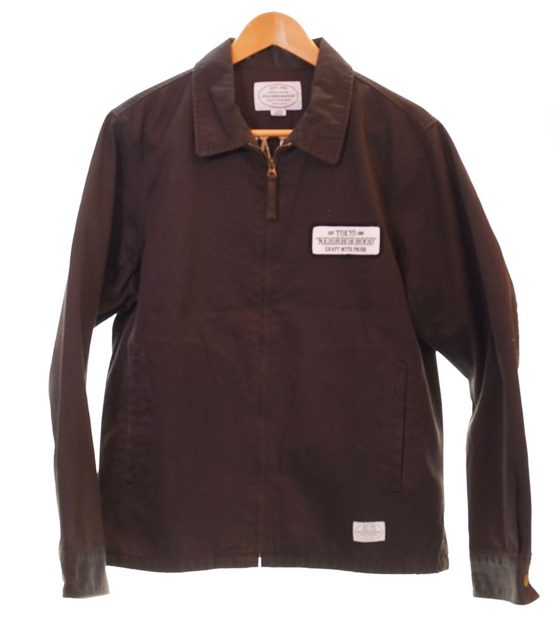 ネイバーフッド NEIGHBORHOOD KENDALL WORK JACKET バック 刺繍 スィングトップ  162ARNH-JKM01 ジャケット ブラウン Lサイズ 103MT-1846
