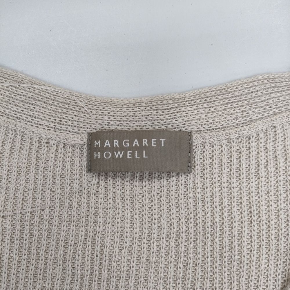 マーガレットハウエル MARGARET HOWELL ケーブルニットベスト ウール 2サイズ ベージュ レディース e_u F-M12434 MARGARET HOWELL マーガレットハウエル ケーブルニットベスト