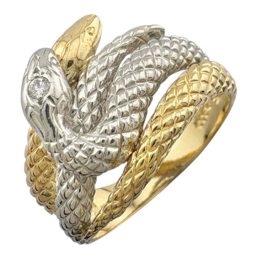 リング 指輪 13号 18金 K18イエローゴールド ダイヤモンド レディース