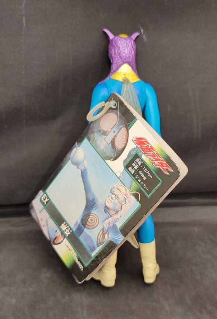 仮面ライダーEX 蜂女 ソフビ バンダイ 美品❗️旧バンダイ 蜂女 ソフビ