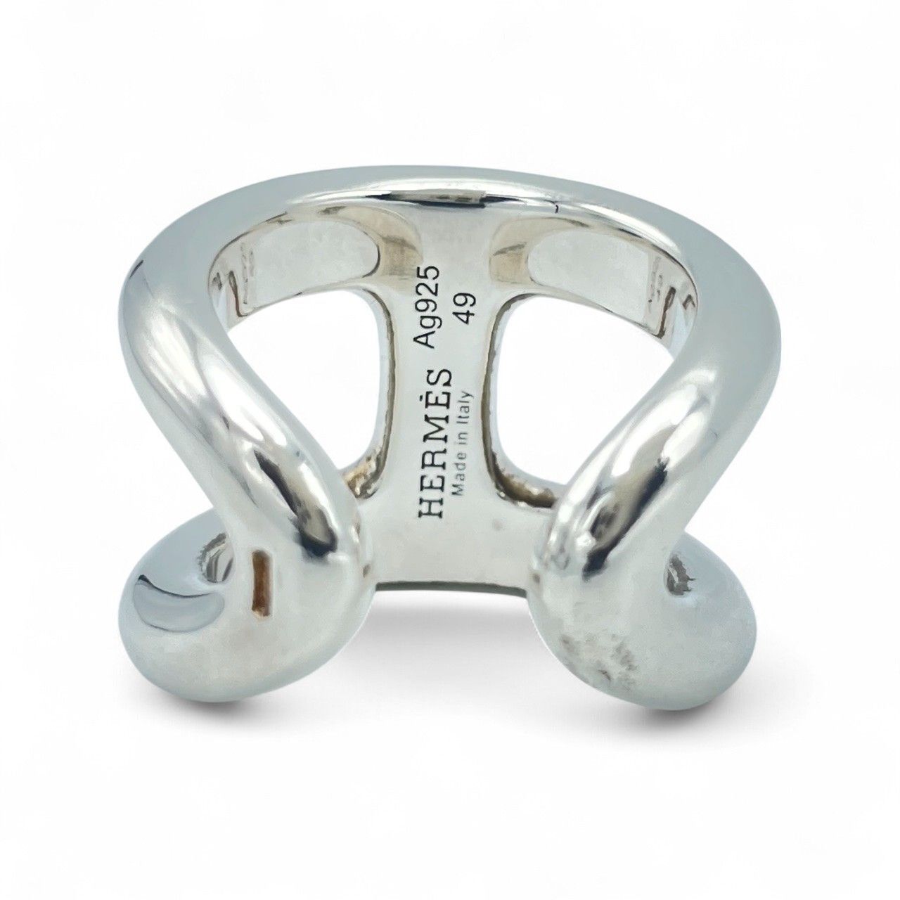 エルメス オスモズ リング H102536B GM 49 シルバー925 9号 - メルカリ