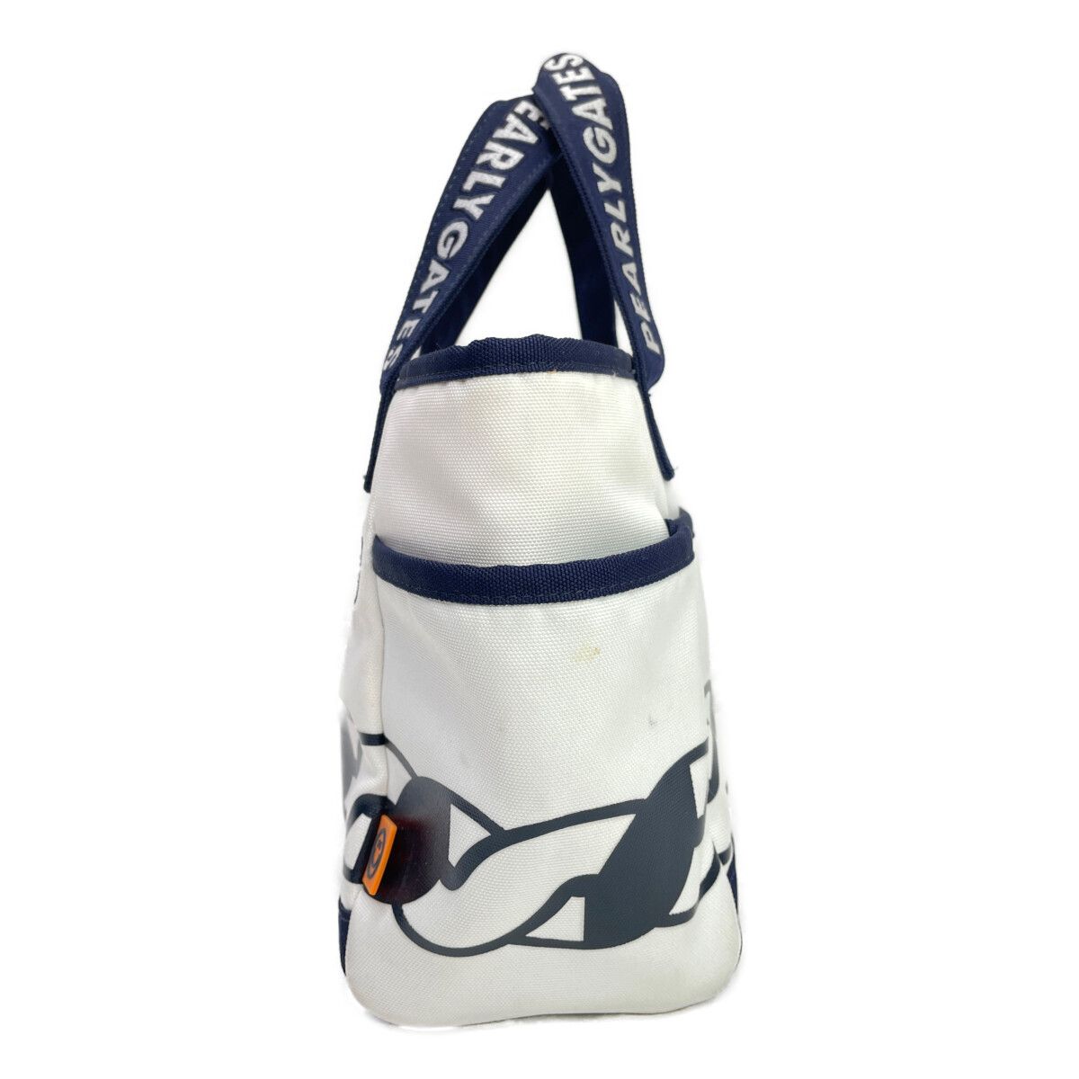 パーリーゲイツ PEARLY GATES カートバッグ ホワイト×ネイビー ロープ