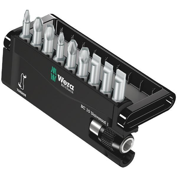 WERA ヴェラ 10点組 1|4HEX ビットチェックセット 1 056161 工具 ツール DIY 作業工具 道具