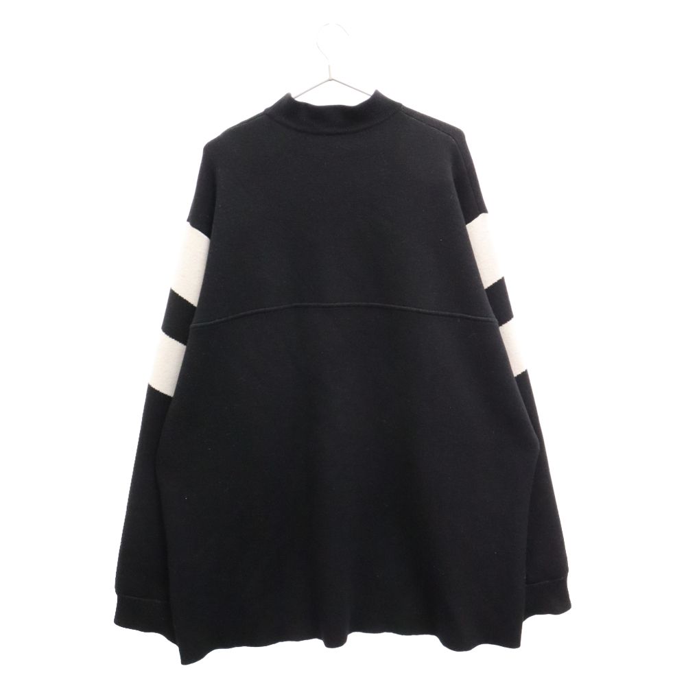 VALENZA 　バレンザ　ロングセーター　黒　サイズ40 BALENCIAGA (バレンシアガ) 22SS SPORTY B ロゴ刺繍オーバー