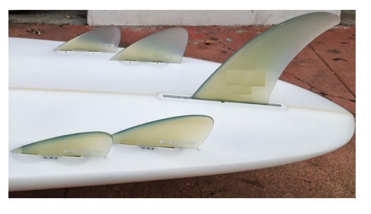 FCS B5 ボンザー 4フィン 送料無料△FCS B5 Bonzer QUAD Fin Set : セモンクロワ - 通販