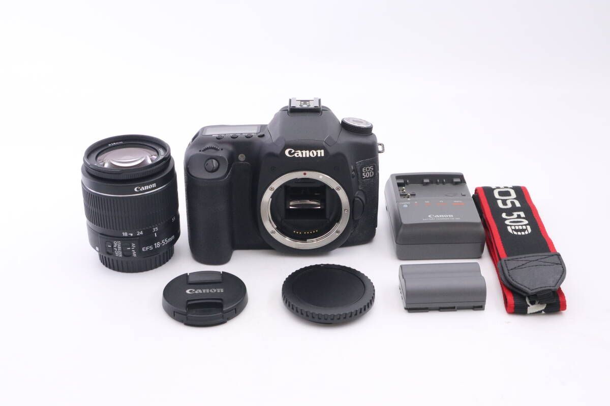 シャッター回数 10 108回 Canon EOS 50D| EF-S 18-55mm F3.5-5.6 IS II キヤノン デジタル一眼 ブラック f10636