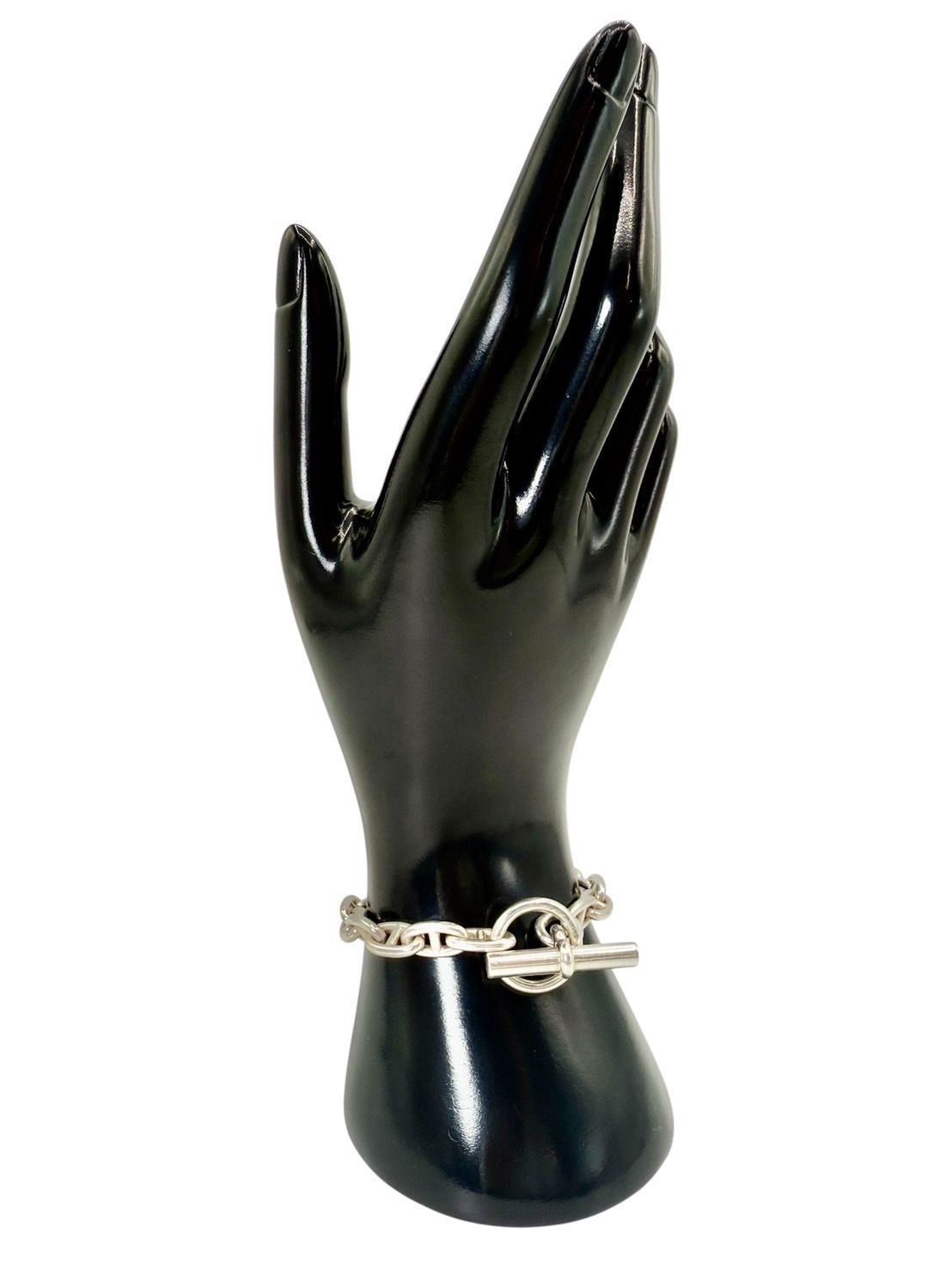 エルメス シェーヌダンクル PM 17 HERMES ヴィンテージ マルジェラ期 希少】 エルメス シェーヌダンクル PM ゴールド ブレスレット