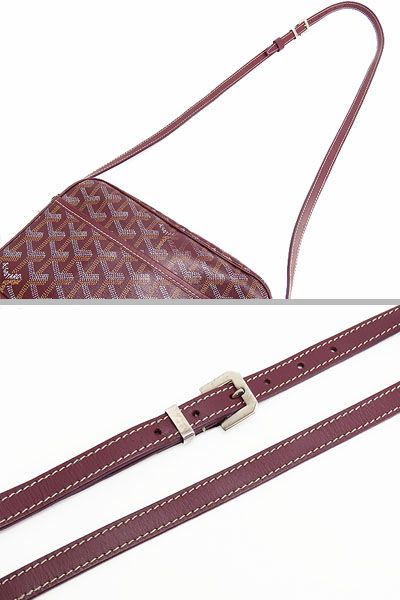 【美品】ゴヤール　GOYARD　カップヴェール PM バッグ　斜め掛け ショルダーバッグ　ポシェット　ポーチ　ボルドー　PVC レザー