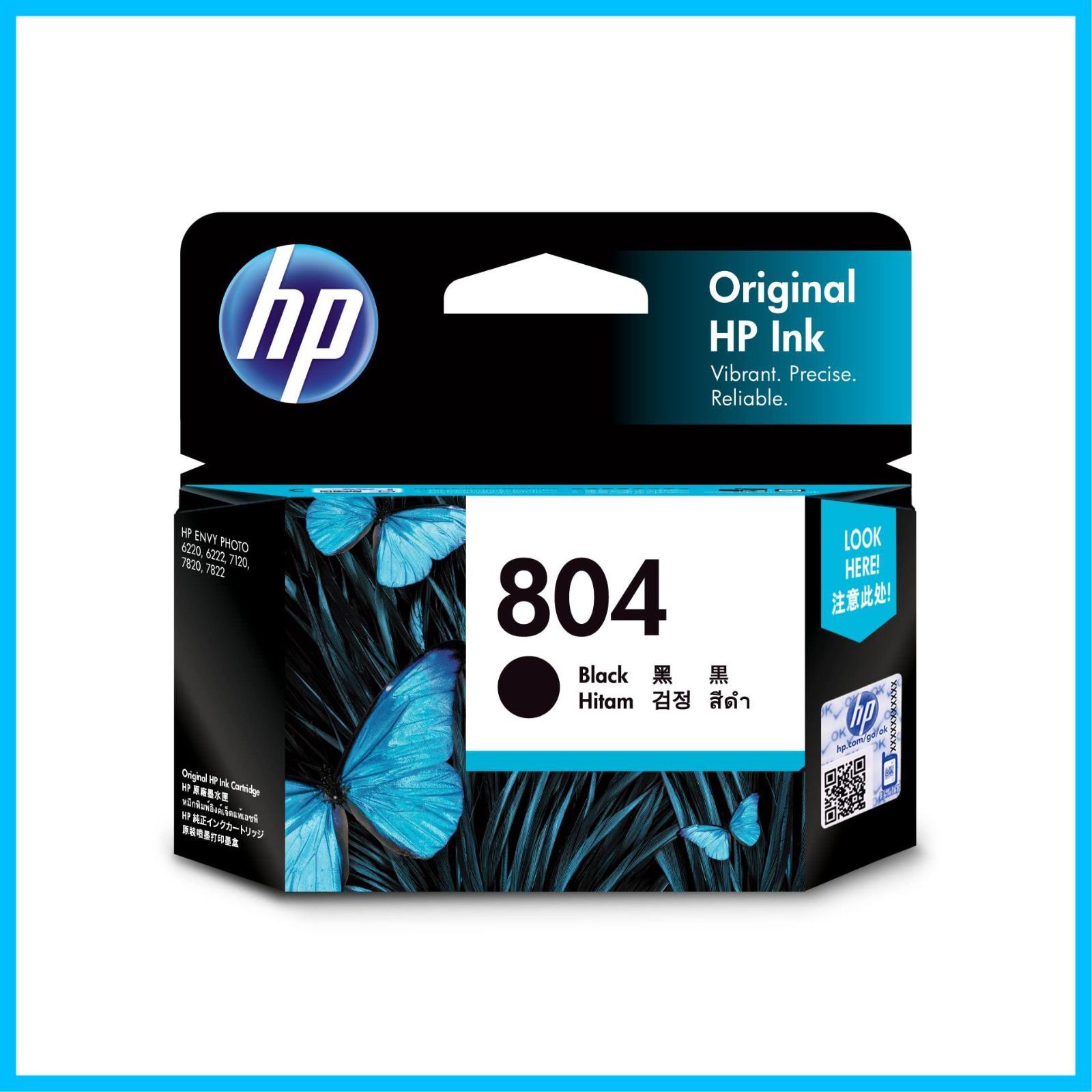 【人気商品】804 純正 インクカートリッジ 黒 HP ブラック T6N10AA【国内正規品】