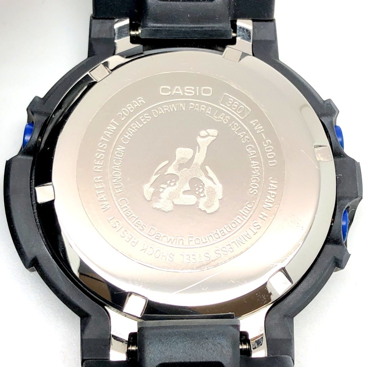 【希少フルセット】G-SHOCK AW-500D ガラパゴス ダーウィン財団 G-SHOCK ジーショック AW-500D-4ET チャールズダーウィン財団 コラボ