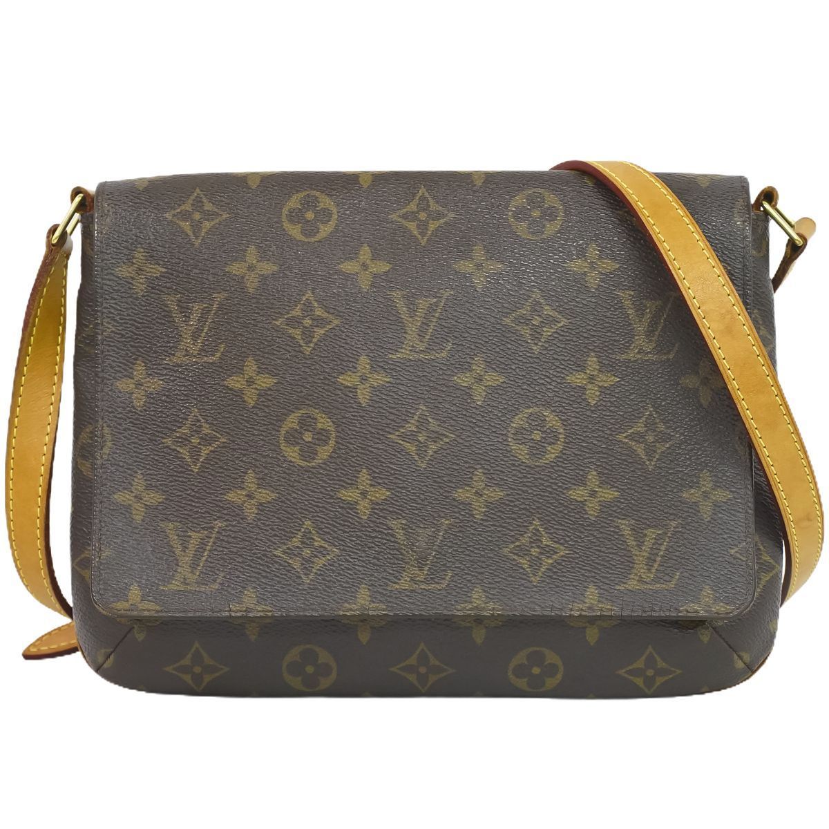 本物 ルイヴィトン LOUIS VUITTON LV ミュゼットタンゴ ロング ...