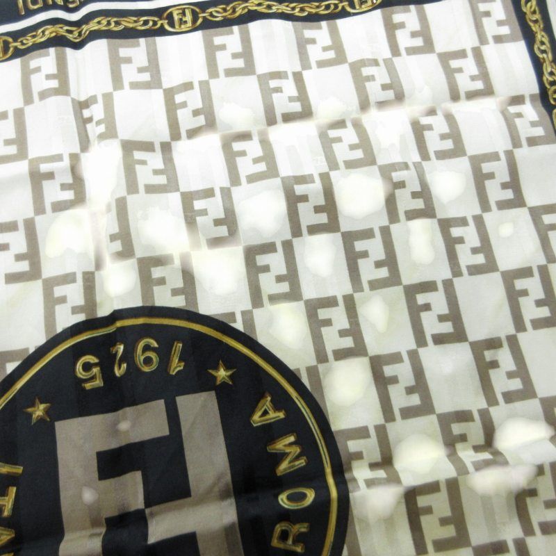 フェンディ FENDI ズッカ柄 ミニスカーフ ショール ストール