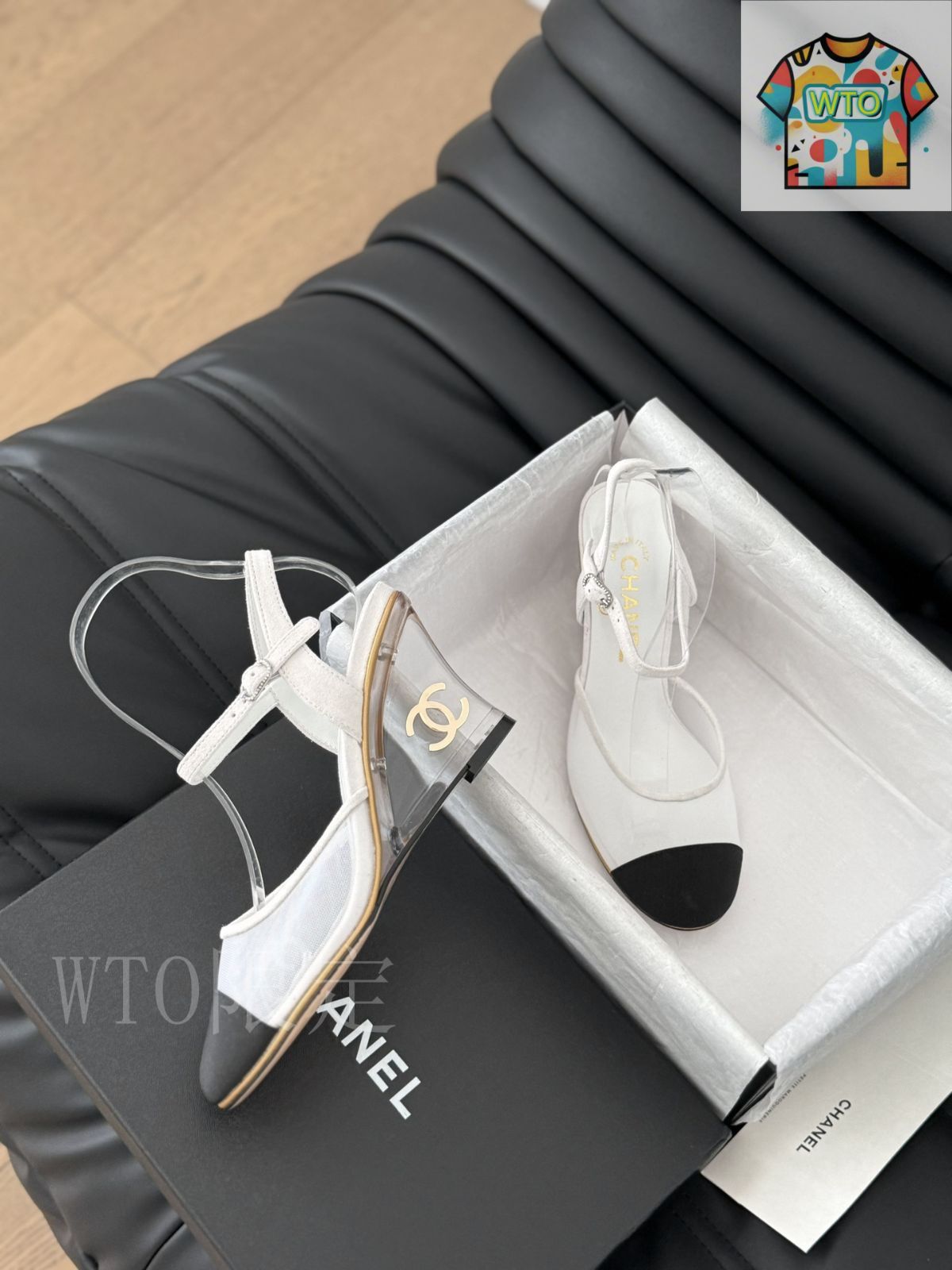 メッシュ素材がお洒落♪【CHANEL】サンダル メッシュ CHANEL(シャネル) サンダル・ミュール(レディース