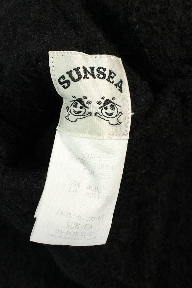 値下げ　サンシー 19AW POODLE TURTLEプードルタートルニット SUNSEA(サンシー) 19AW「POODLE TURTLE」タートルネックニット