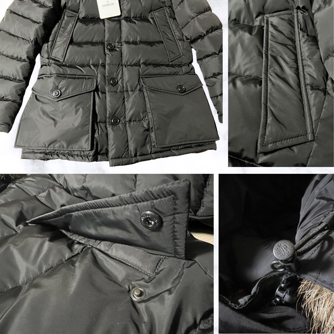☆未使用☆MONCLER CLUNY クルーニー コヨーテファー ダウンジャケット