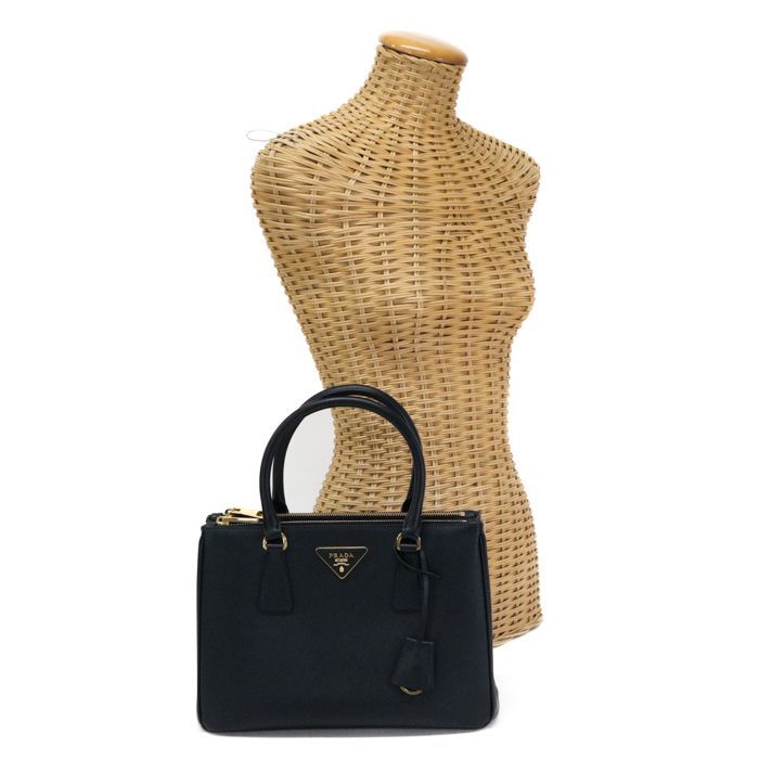 Aランク】 プラダ PRADA ガレリア ミディアム サフィアーノ (レザー 