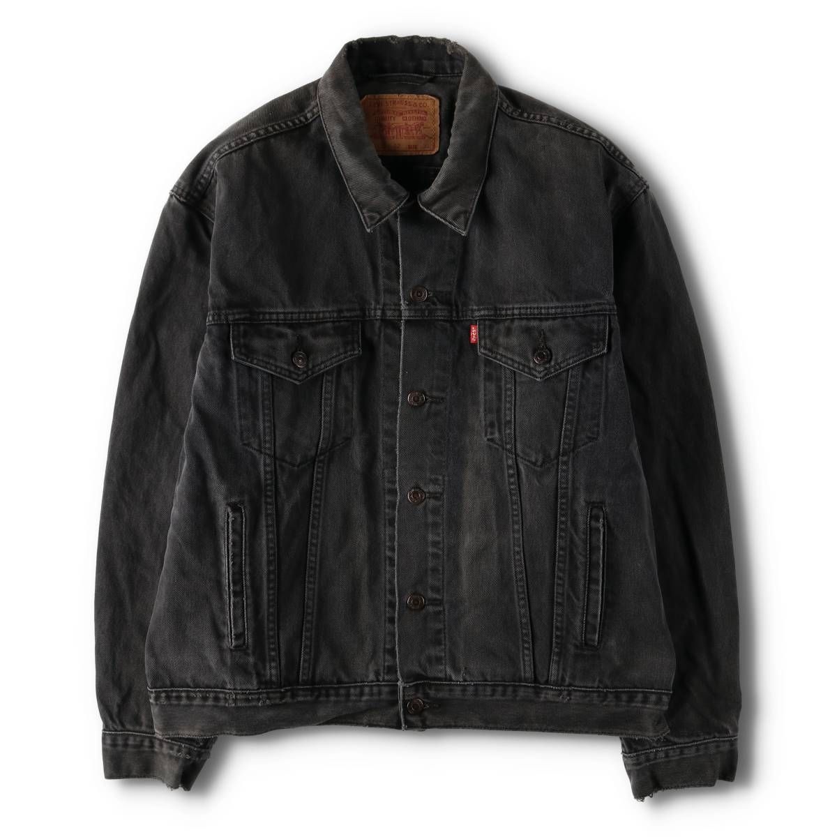 リーバイス デニムジャケット ブラック 70503 02 XL 90s Levi's 70503-02 Black Denim Jacket 黒 XXL リーバイス