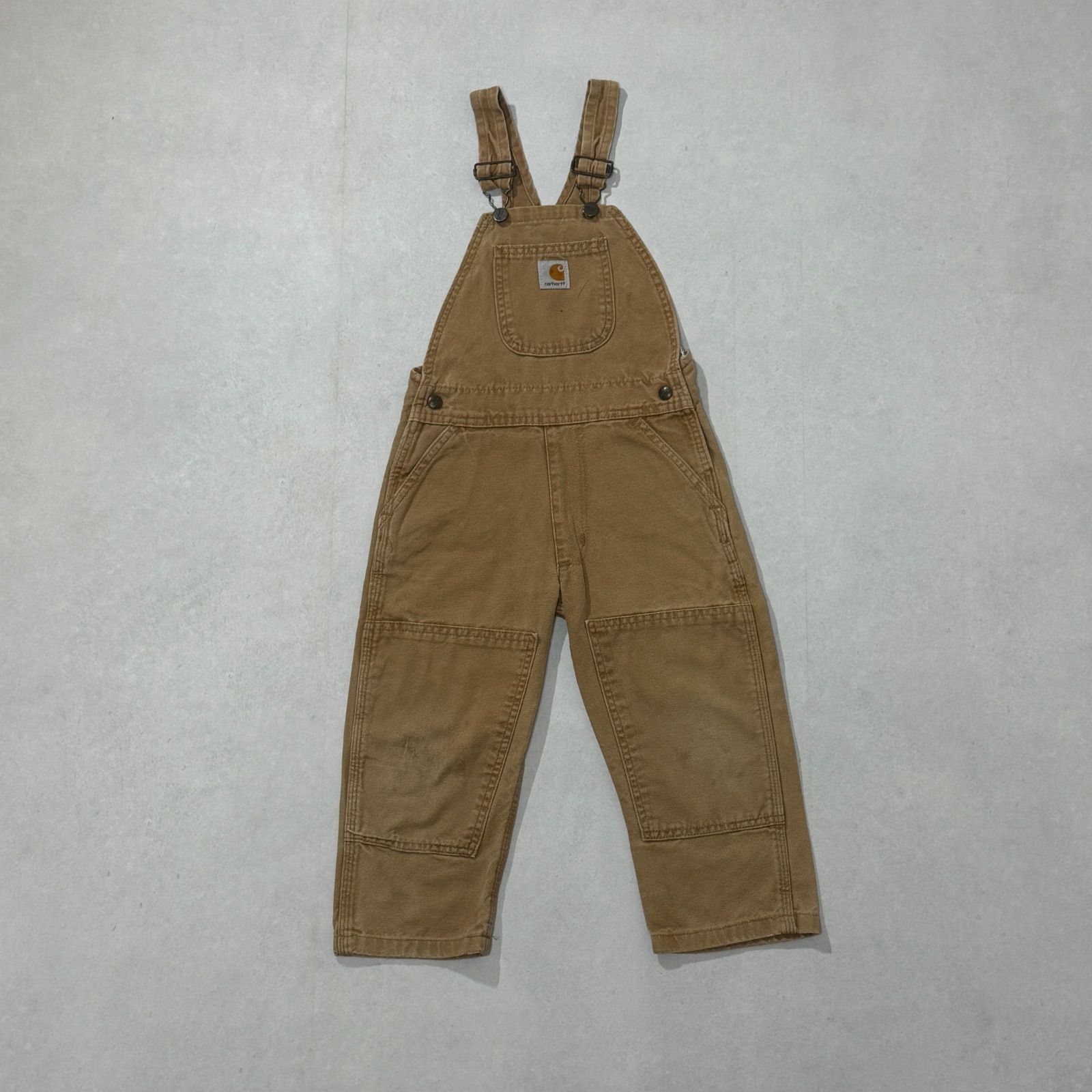 【100cm】00s メキシコ製　Carhartt Kid Double Knee Overall カーハート　キッズ　ダブルニー　オーバーオール　メキ製