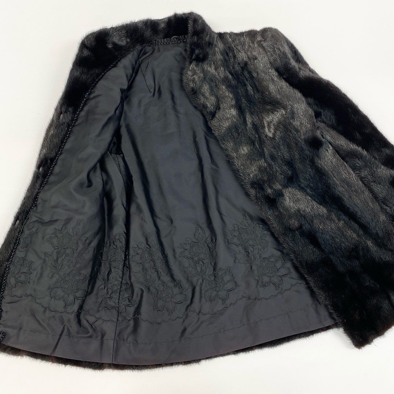 サガミンク 銀サガ デミバフミンク ファーコート ミドル丈 サイズ13