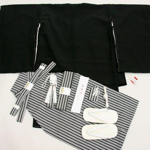 七五三 5才 男児 着物 紋付 羽織袴フルセット 祝着 日本製 お仕立て