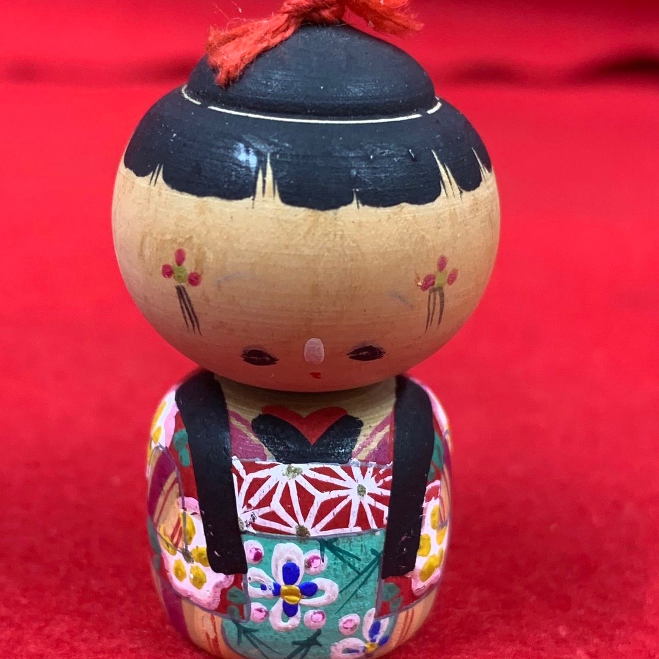 激レア まゆみこけし 井上義治作 坊やりぼん 一寸五分 木箱入り