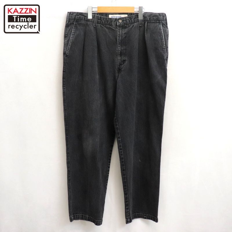 90s DOCKERS 2タック デニム スラックスパンツ メンズ 表記40×32サイズ