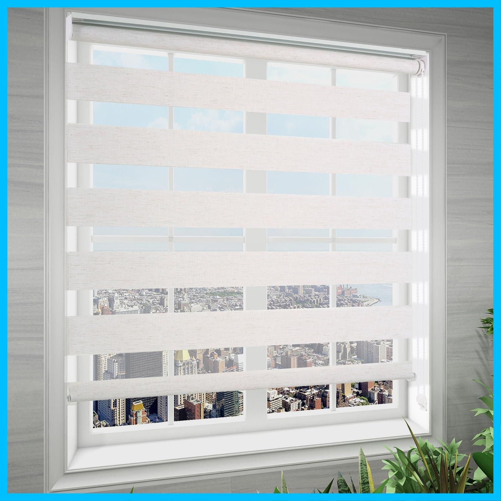 ロールカーテン シンプル スクリーン 取り付け簡単 室内 丈180cm UVカット 防寒 遮光 遮熱 日よけ 幅80cm 通気 目隠し 採光 チェーン式 調光 ナチュラル ロールスクリーン TAO pu Hong