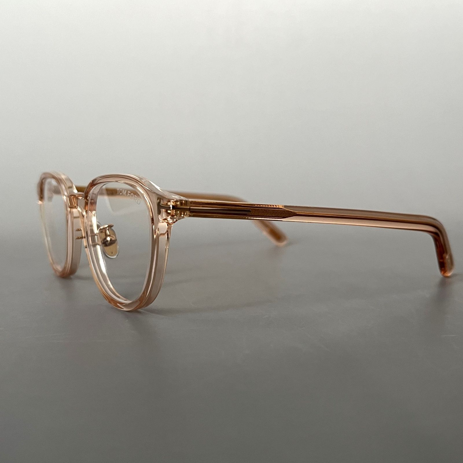 トムフォード メガネ アジアンフィット クリア オレンジ ゴールド