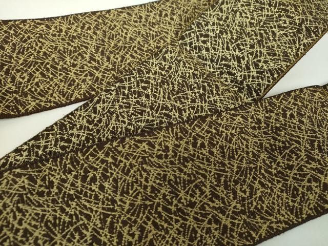 平和屋着物●男性 本場筑前博多織 両面 角帯 芝文 品質保証付き 正絹 ♥ DAAY1026ps