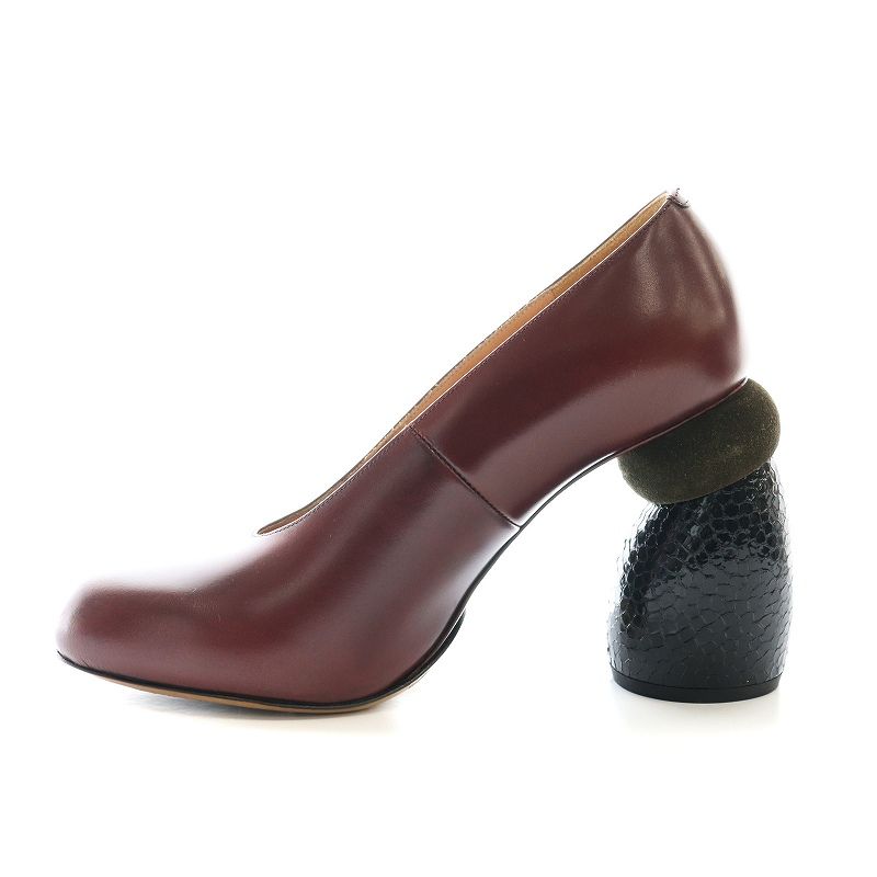 DRIES VAN NOTENチャンキーヒールパンプス ドリスヴァンノッテン DRIES VAN NOTEN パンプス ラウンドトゥ