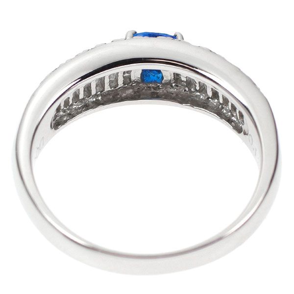 希少 Pt900 アウイナイト ダイヤモンド リング 0.13ct D0.36ct