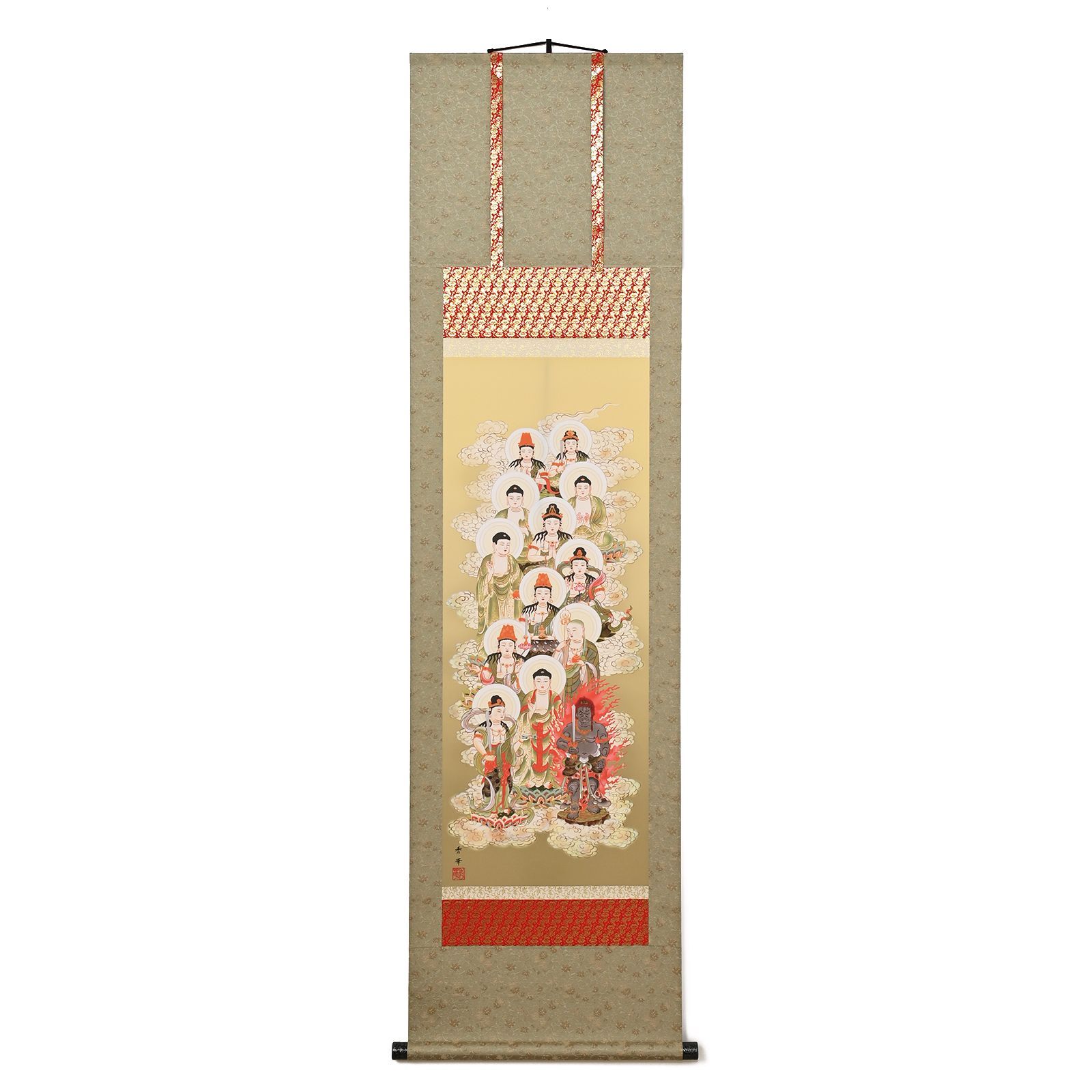 【真筆】茶掛け　清風拂名月◆南禅寺 管長 塩澤大定　共箱・タトウ箱付 真筆】茶掛け 清風拂名月◇南禅寺 管長 塩澤大定 共箱・