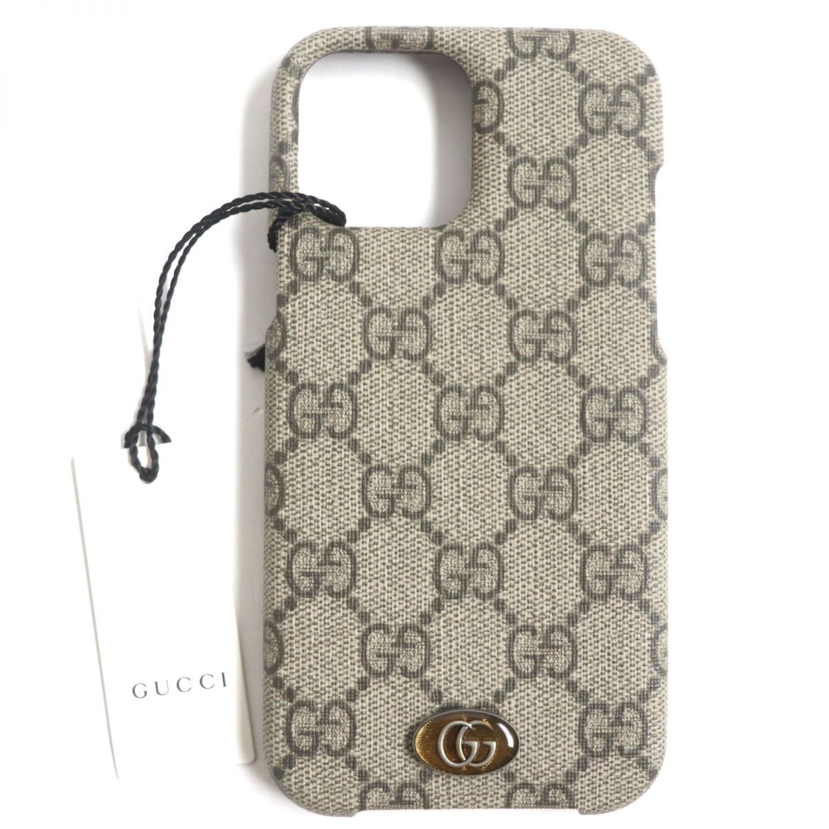 未使用品▽GUCCI グッチ 701331 オフディア ロゴ金具 GG柄 iphone 13