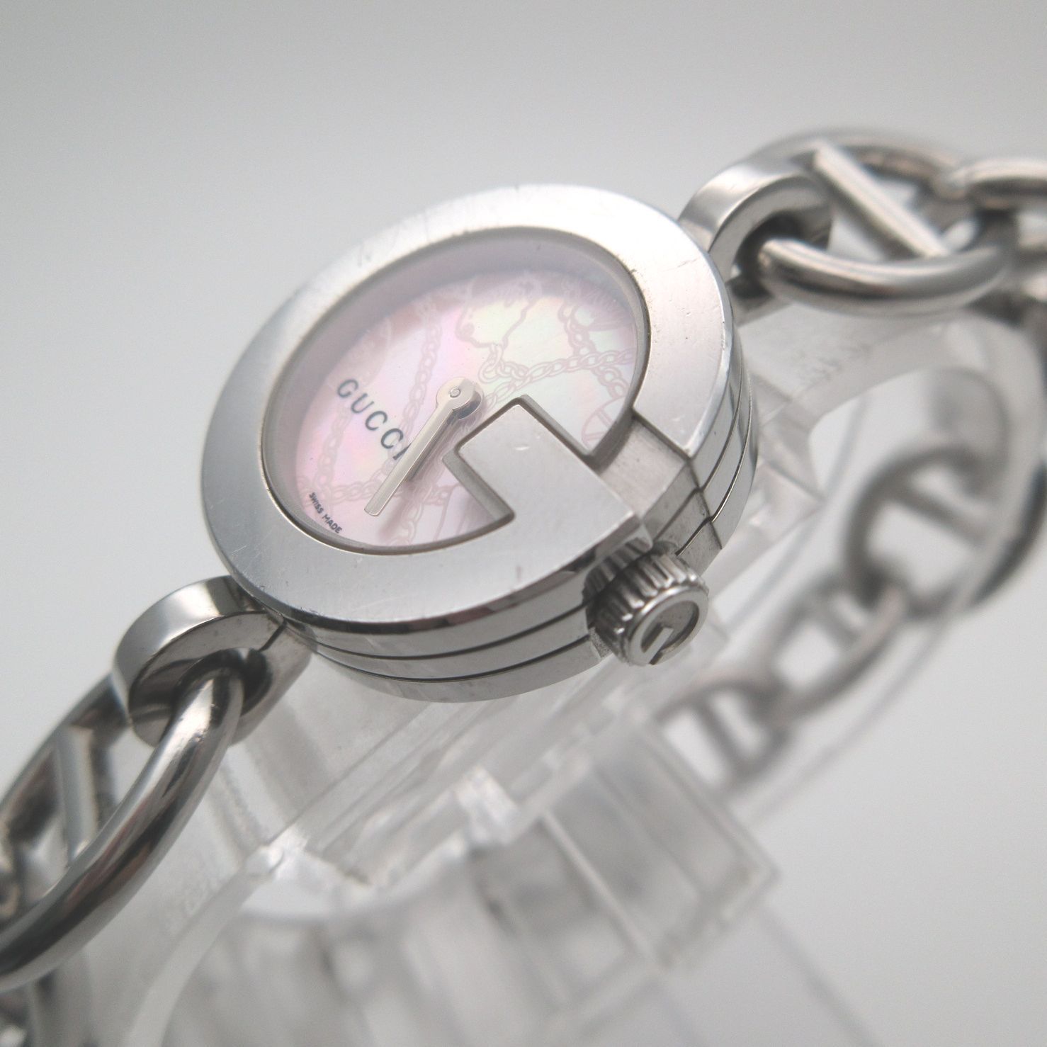 海外最新 チェーンブレスレット グッチ GUCCI ウォッチ 107 SS クォーツ 時計