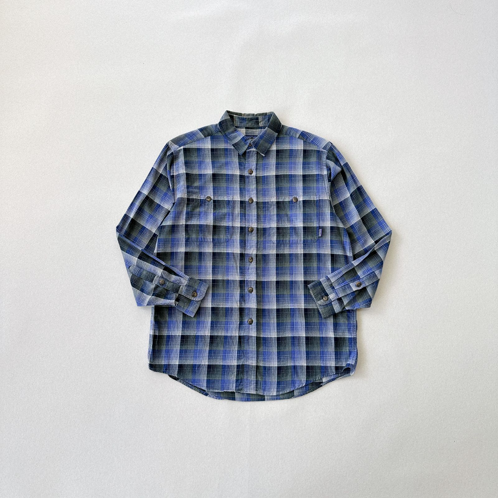 90s パタゴニア ポルトガル製 ライト フランネルシャツ チェック Y2495